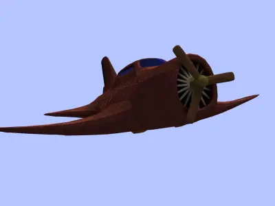 Low Poly Air plane Low-poly 3D model