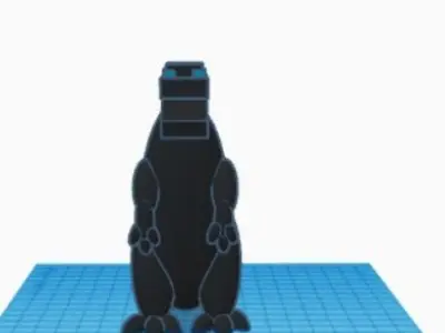 Godzilla on mat 3D model
