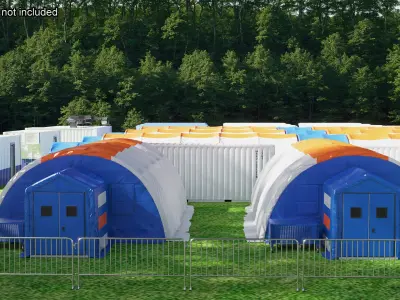 Outdoor Field Hospital 3D model purchase