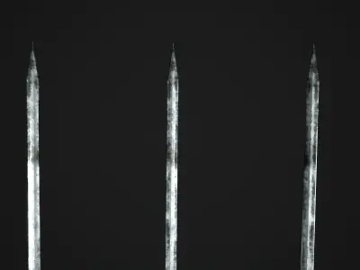 Fantazy Sword Melee Weapon Low-poly 3D model