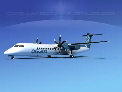 Dehaviland DHC-8 400 Oceanis Air Charter 3D model