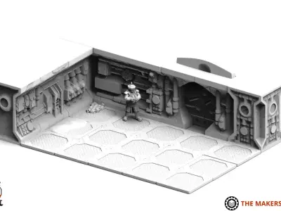 Derelict Station Terrain Set 3D print model