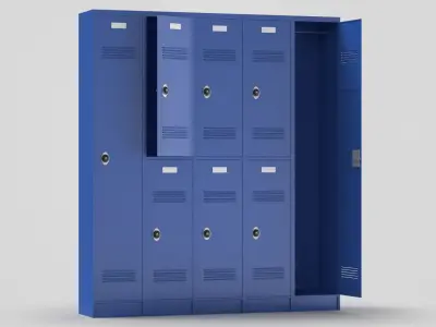 School Items Collection 3D model
