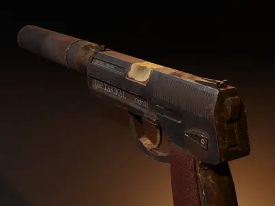 USP GUN Free low-poly 3D model