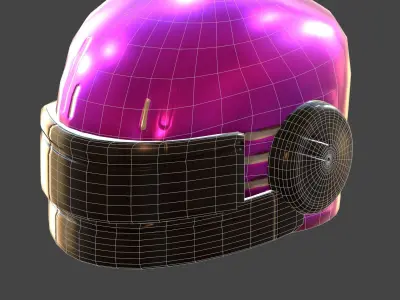 Helmet plastic mask protection pollution  Low-poly 3D model get