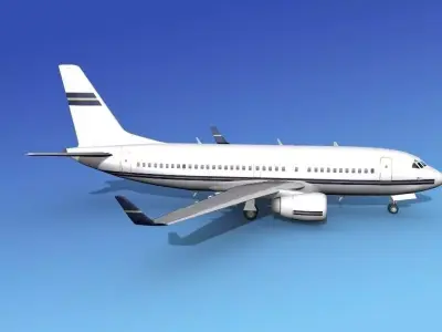 Boeing 737-700ER Corporate 2 3D model