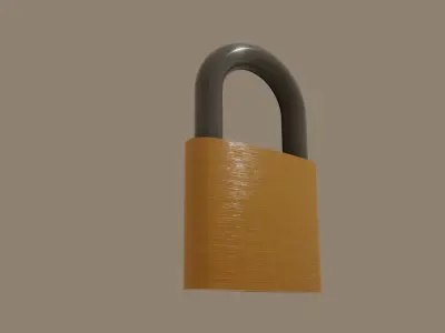 Padlock 3D model