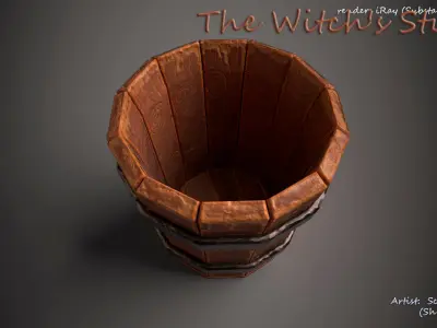 Stupa Free low-poly 3D model