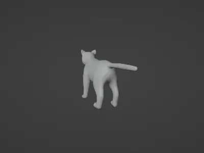 Cat Model Low-poly 3D model