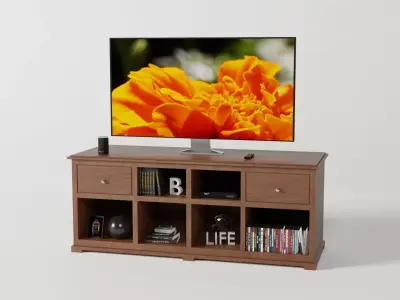 Tv Console Free 3D model