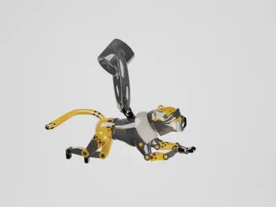 Apex Legends Cheetah Weapon Charm Low-poly 3D model