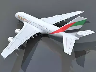 Emirates Airlines Model Airbus A380 3D model