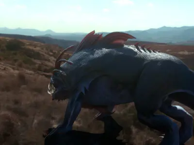 Mutant Fish Sea Creature Model 3D model