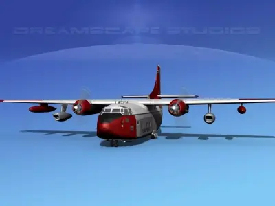 Fairchild C-123K Provider V06 3D model