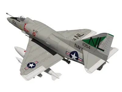 Douglas A-4E Skyhawk 3D model