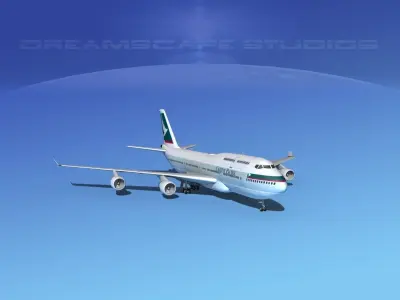 Boeing 747-400 Cathay Pacific 2 3D model