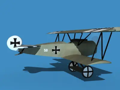 Fokker D-VI V11 3D model