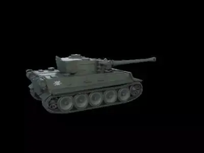 1959 German Heavy Tank Tiger 3D Model 3D print model