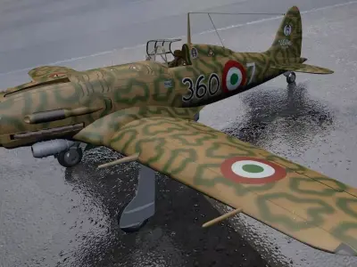 Macchi Mc-205 Veltro 3D model