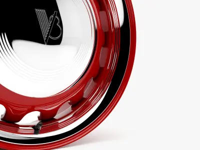 US Wheel Artillery 555 Wheel 3D model