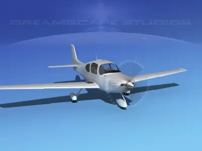 Cirrus SR22 Bare Metal 3D model