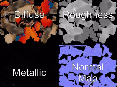 Fiery Feathered Dinosaur model pack Low-poly 3D model