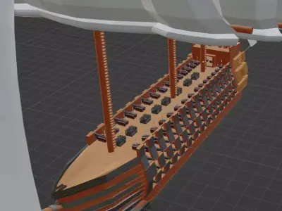 Santissima Trinidad Low-poly 3D model