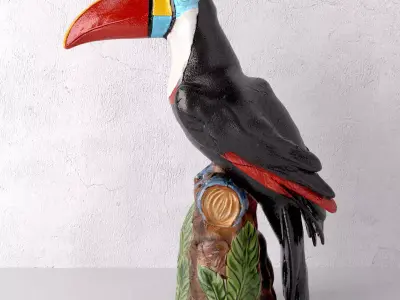 Bordallo Pinheiro Amazonia Toucan 3D model