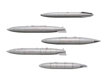 jettisonable external Fuel Tank of Chinese Combat Aircraft Low-poly 3D model