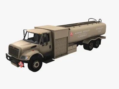 Refueler Beige International 7400 Low-poly 3D model