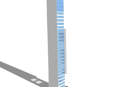 Commercial high-rise 01 3D model
