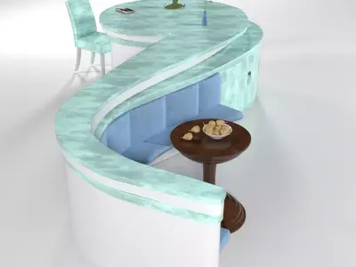KITCHEN FURNITURE 3D model purchase