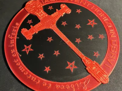 Red IASA Event Horizon Wall Plaque 3D print model