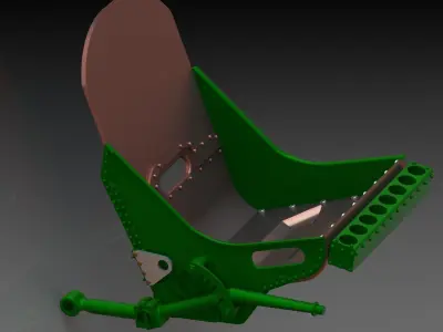 Spitfire Hight definition work SEAT STL FILES 3D print model 3D print model
