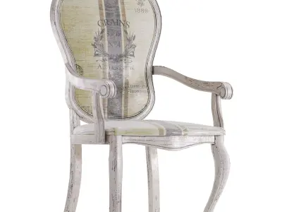 Vintage armchair Free low-poly 3D model