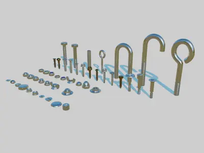 Nuts and Bolts 3D model