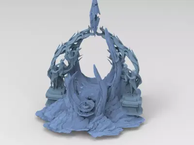 Dantes Inferno Great Dance Rocks 3D model