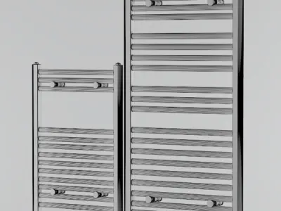Black towel rail Free 3D model