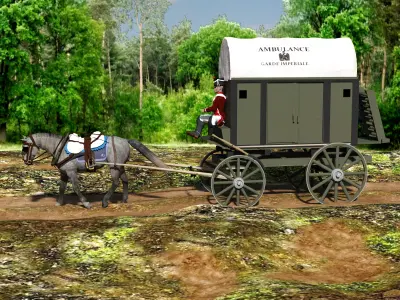 Napoleonic French Ambulance 3D model