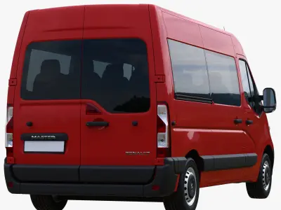 Renault Master L2H2 passenger minibus 3D model