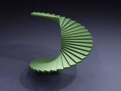 Spiral Stairs Free 3D model