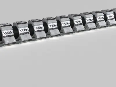 Sci Fi Worm 3D model