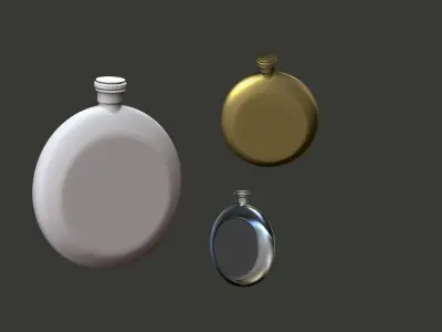 flask  3D model