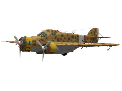 Savoia-Marchetti SM79 Sparviero 3D model