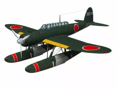 Aichi E13A Jake 3D model
