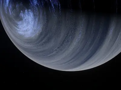 Planet Space Gas Giant Ready Low-poly 3D model