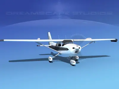 Cessna 172 Skyhawk STOL V04 3D model