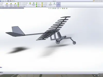 one man airplane  3D model