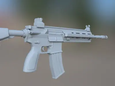 M416 Gun model Free 3D model