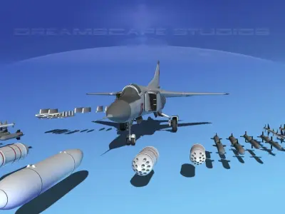 Mig-23 Fighter China 3D model